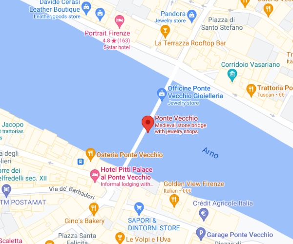 Mapa punto de finalización del tour