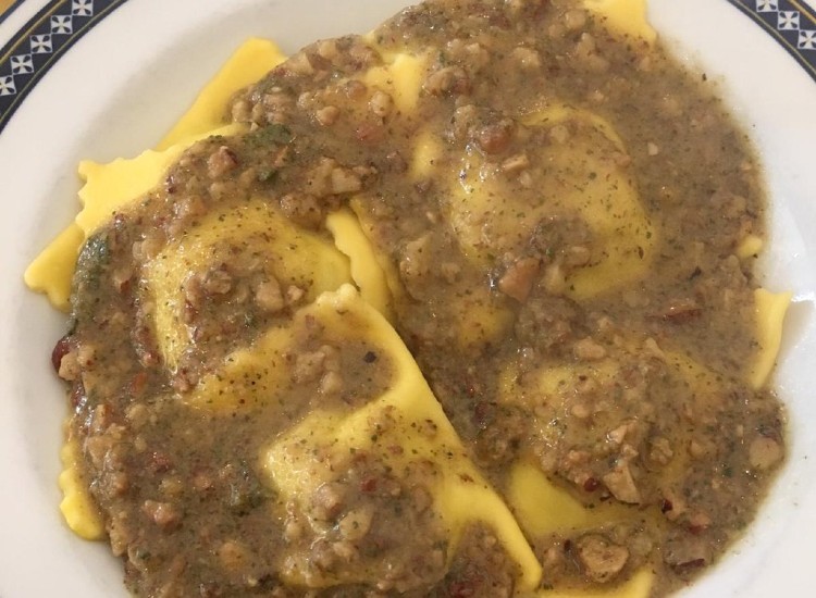 Pasta típica de Florencia con carne